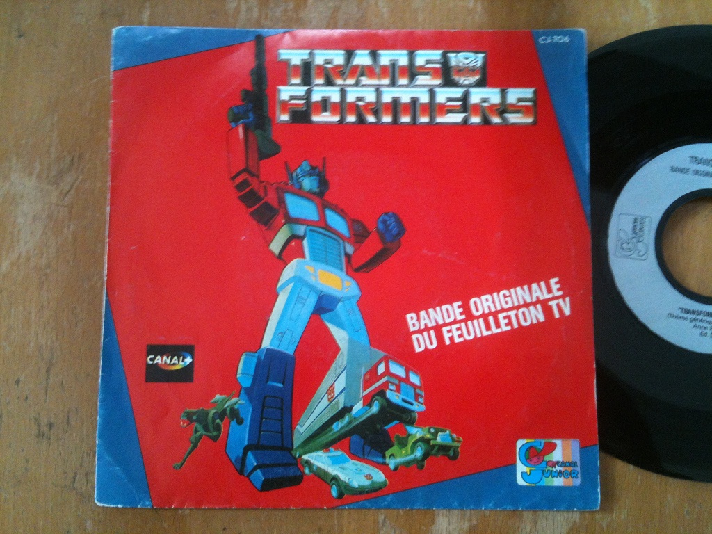 45 Tours ¤ TRANSFORMERS ¤ Bande Originale du Feuilleton TV ¤ Canal Junior Narcisse 1986 23294145TTF1