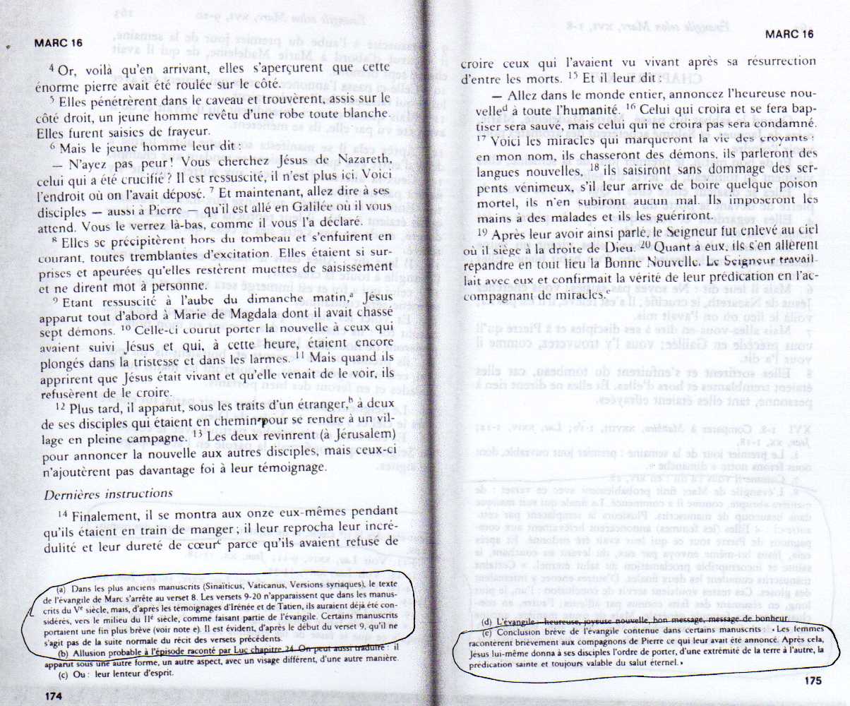 Versets douteux ou rajouter dans la bible. 245180Marc16920Kuen