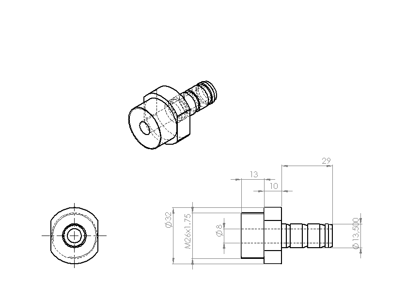 Fabrication d'un raccord pour ma pompe à lubrifiant 248873raccordpompelub