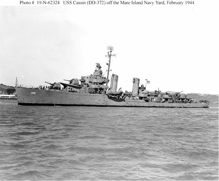 USN DESTROYERS CLASSE MAHAN 249685USSCassinfvrier1944