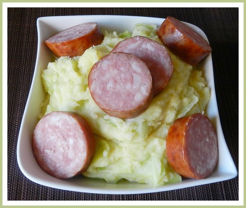 Risotto de pommes de terre et poireau, saucisson neuchâtelois 268075Samedi002