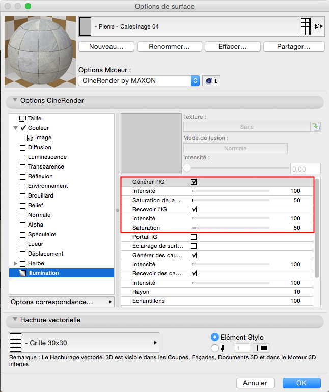 [ ARCHICAD ] Réglages du moteur CineRender dans AC18 - Page 2 268936Capturede769cran20150120a768152129