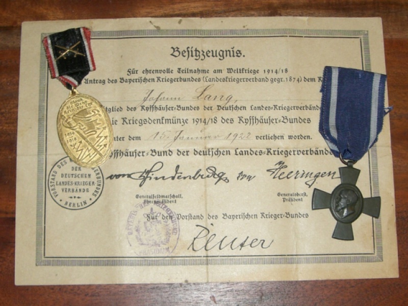 WW1 medailes et diplome 272468CIMG1512