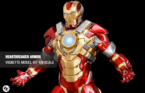 [Dragon] Action Hero | Iron Man 3: Heartbreaker Armor - Vignette Model Kit 1/9 scale 273786heart