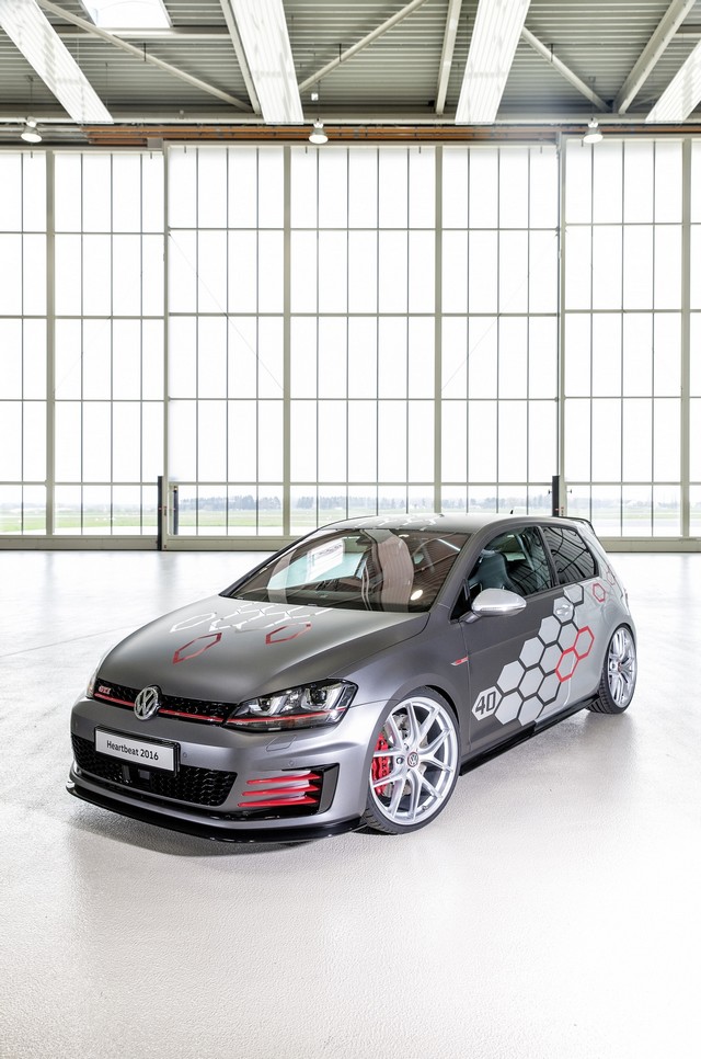 Les apprentis Volkswagen de Wolfsburg présentent leur Golf GTI Heartbeat de 400ch (295 kW) au Wörthersee  275219hddb2016au00429large