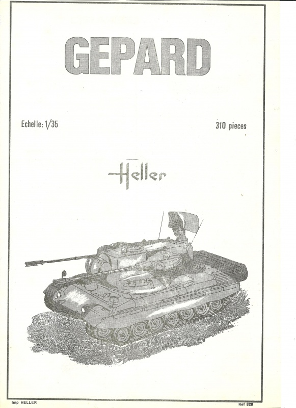 Char anti-aérien GEPARD 1/35ème Réf 820 277079HellerGpard820001