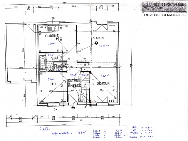 Sinistr Franchoise Chambre 1 Bureau F 282151PlanRezdeJardin