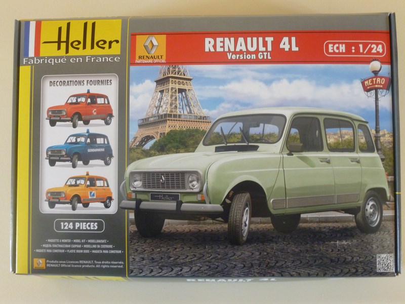 renault  4L - [HELLER] RENAULT 4L version GTL 1/24ème Réf 80759 295554P1000488Copier