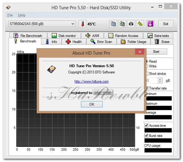 برنامج : HD Tune Pro لمراقبة واختبار القرص الصلب 315921HDTunePro550ZDCJYWQG