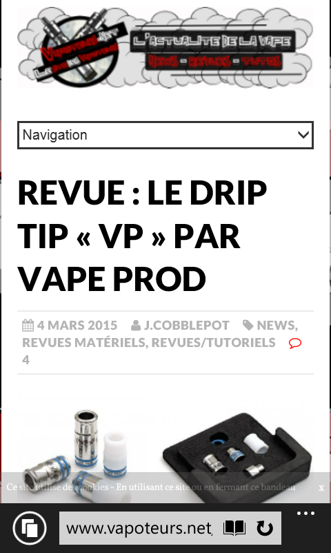 EasyVape Application pour Windows / Android 325889Vapoteursnet2