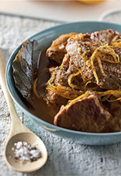 Sauté de veau à l'orange et aux amandes 333591Sautdeveaulorange