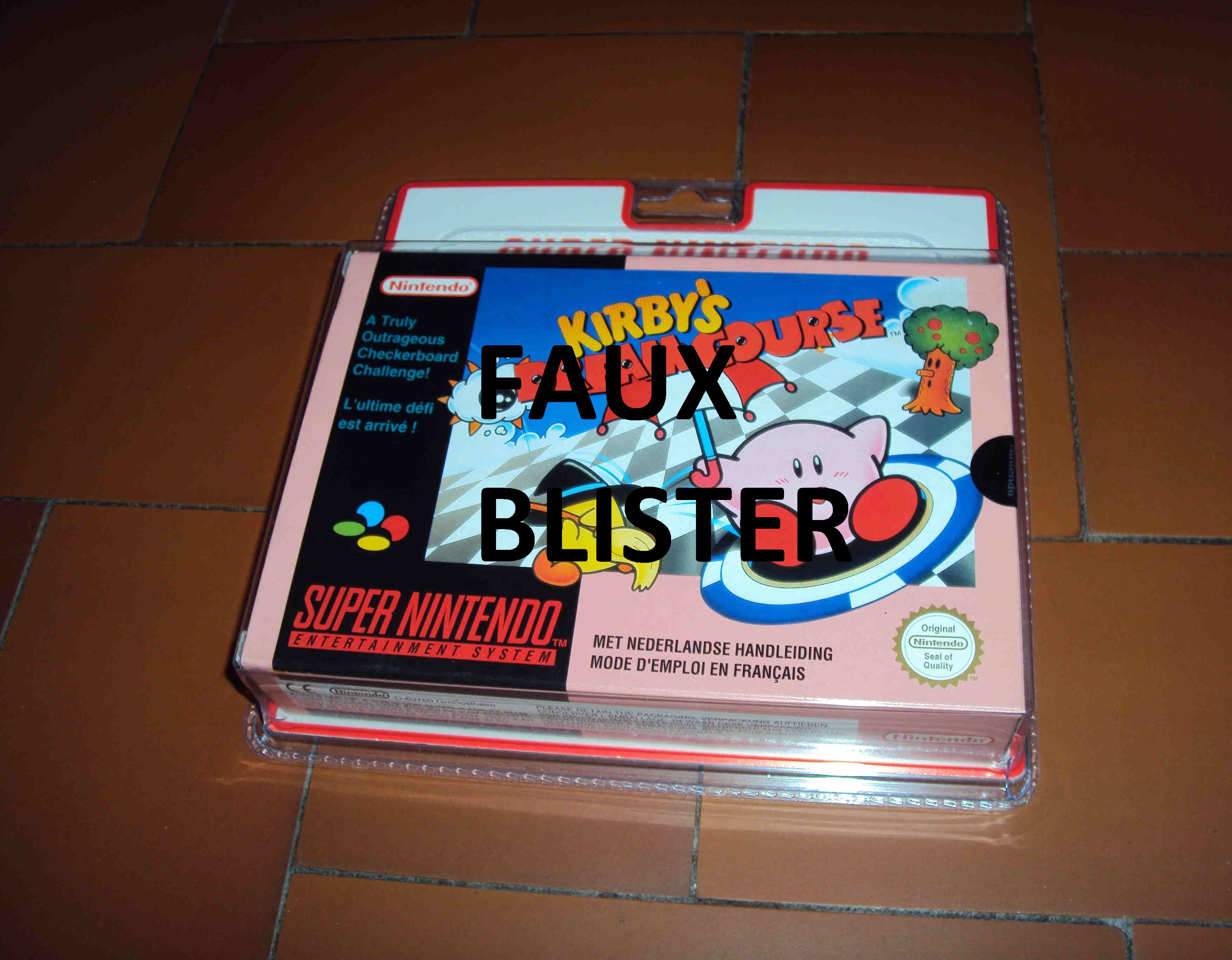 ALERTE A LA VIGILANCE --- FAUX BLISTER SNES 338589KDC2