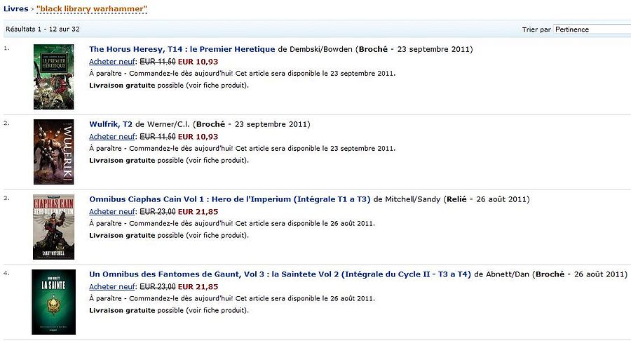 Top-100 des nouveautés en SF Fantasy sur Amazon/Fnac.com 357648amazon