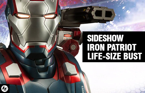 [Sideshow] Iron Man 3: Iron Patriot Life-Size Bust 359279ironplsb