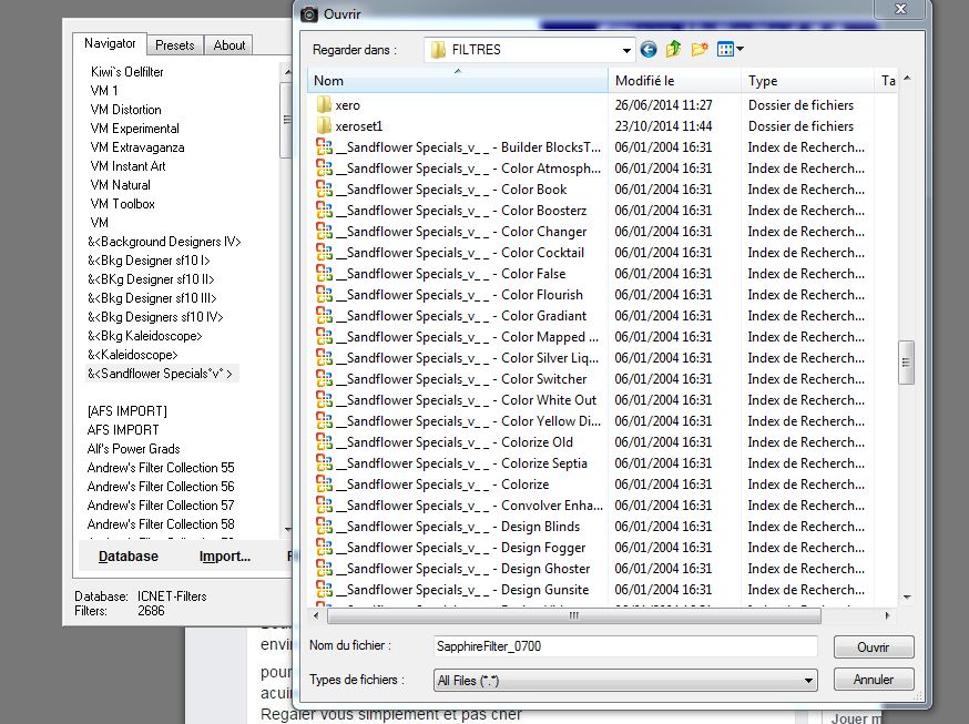 problème avec le filtre Sandflower Specials  375885Capture2