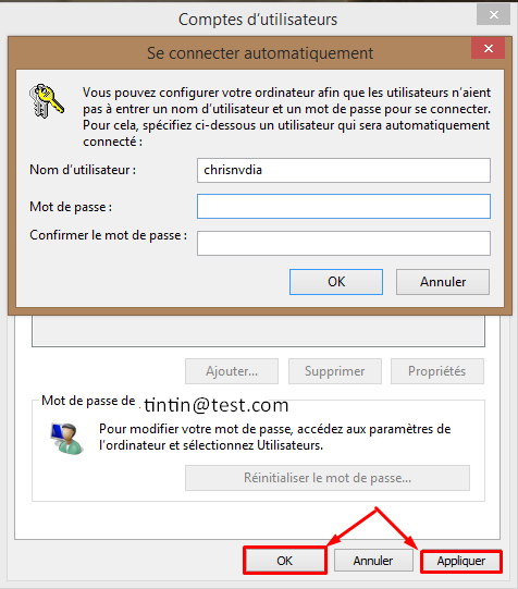 demarrage - Ne plus avoir le mot de passe au démarrage de Windows 8 / 10 391005dsactivermotdepassew84