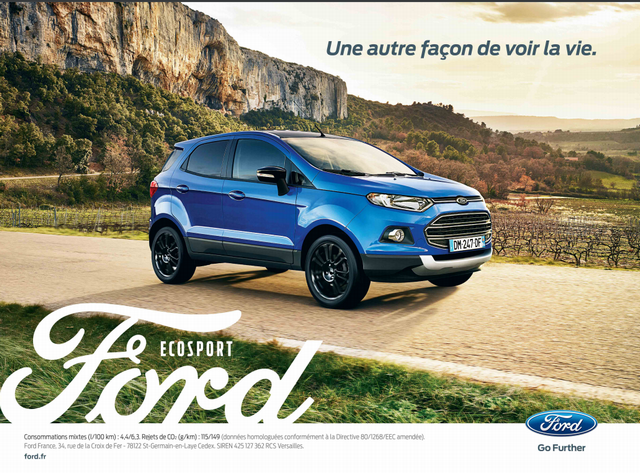 Le citadin repart en campagne … et découvre “Une autre façon de voir la vie” avec le nouveau Ford EcoSport  405177198027