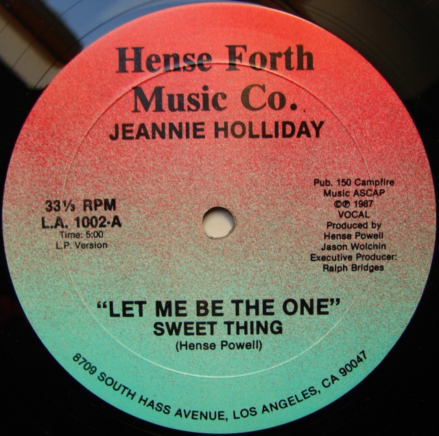 Jeannie Holliday - Let Me Be The One - 1987 - Hense Forth  429392JeannieHollidayLetMeBeTheOne