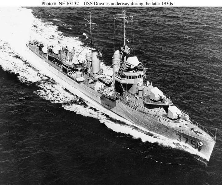 USN DESTROYERS CLASSE MAHAN 429712USSDownesvuearienne