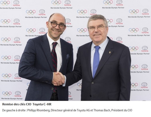 Toyota partenaire olympique mondial 471277ioccarhandoverrhombergbach2