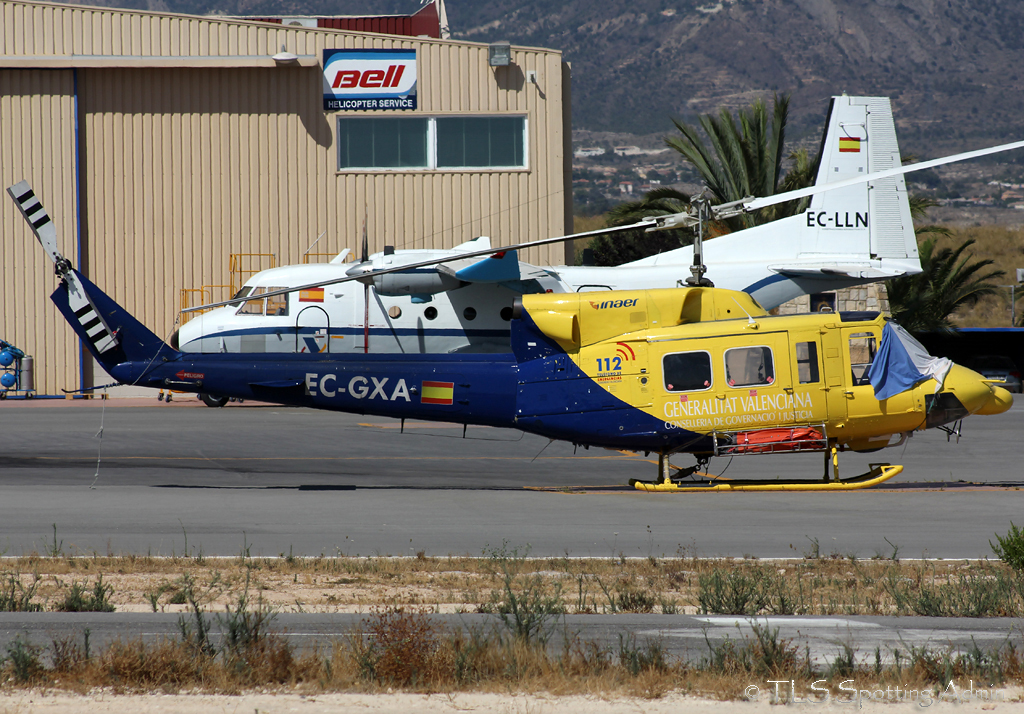 Aérodrome Alicante-Mutxamel - LEMU 471940Bell212PrivateECGXAAlicante090813EPajaud