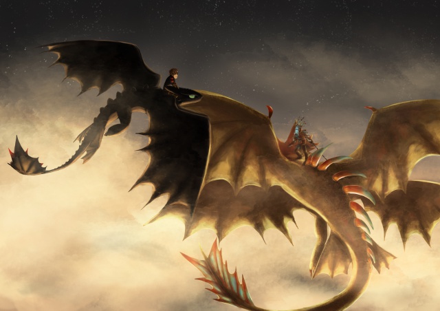 Fan arts d'Hiccup 472733Dragons2