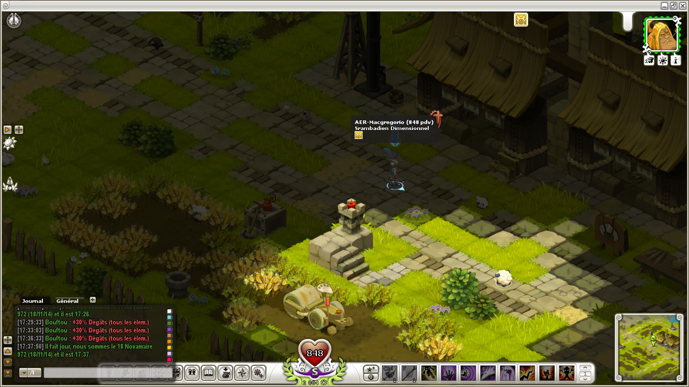 Bloqué en combat en même temps qu'un bouftou sur Wakfu beta test  487915423