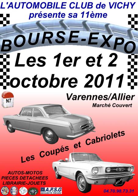 Bourse EXPO à varennes sur allier 1 et 2 Octobre 2011 499905affiche2011c