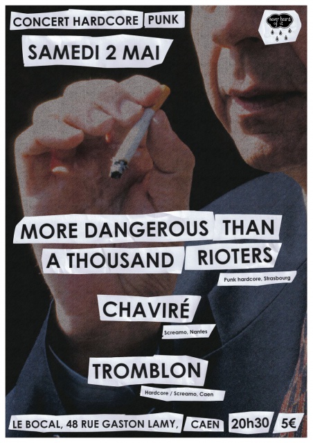 [CAEN 02/05] MORE DANGEROUS THAN... + CHAVIRÉ + TROMBLON 501834Affiche2maiWEB