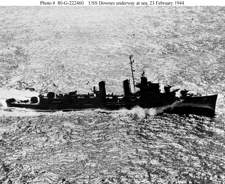 USN DESTROYERS CLASSE MAHAN 517013USSDownes23021944