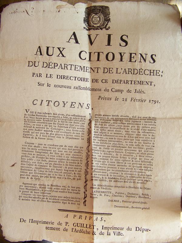 les camps de Jalès 1790 - 1792 517987CAMPS1