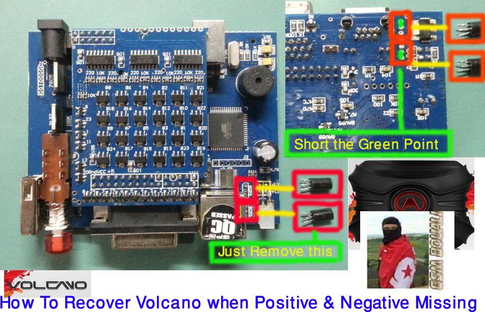 récupérer Volcano Box Lorsque positive et ligne négative manquant 520161502