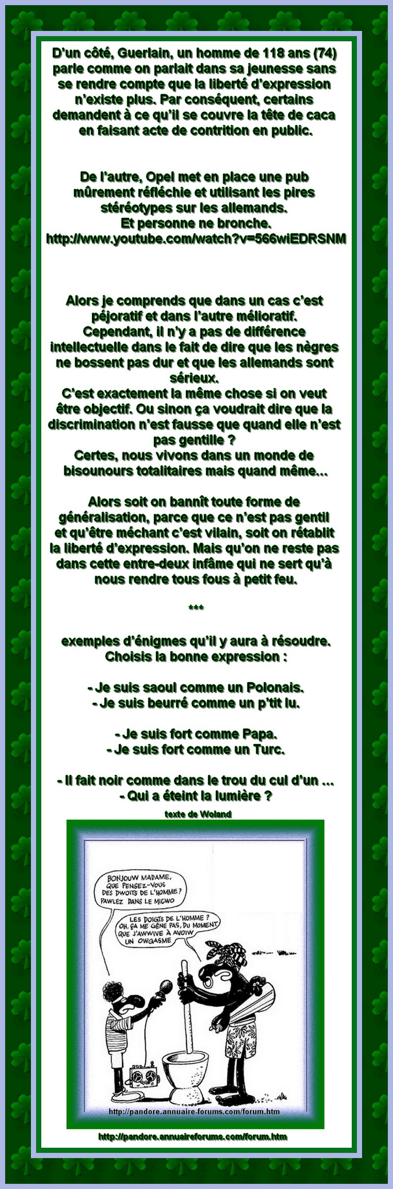 LE RACISTE C'EST QUI ?-   C'EST QUOI ?  - C'EST COMMENT ? - C'EST OU ? 5790310