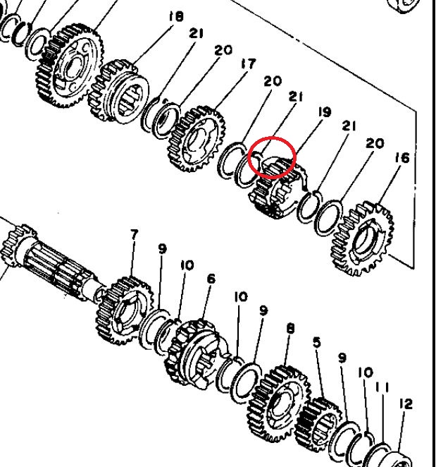 Entretien-Moteur-VIDANGE-sr500-xt500 (3) : Méthode, contrôles et remplissage - nettoyage filtre, crépine, tamis 588820Capture