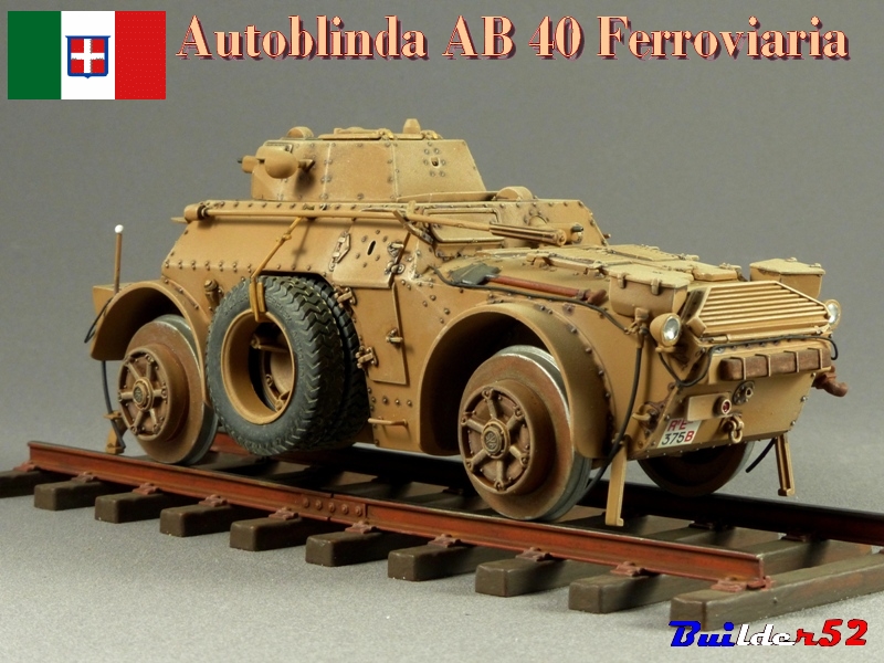 Autoblinda AB40 Ferroviaria - Yougoslavie - Italeri 1/35 595756P1030139