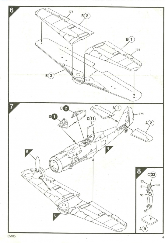 [ Airfix ] FW 190 A8 1/48 596054FW190A8Airfix148006