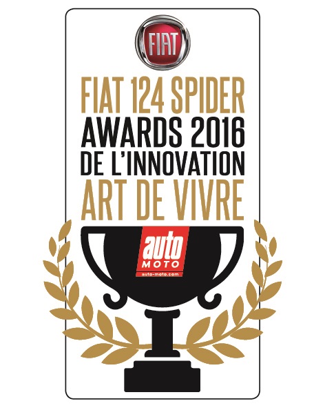 Le Fiat 124 Spider : gagnant de l’Award Art de Vivre par le magazine Auto Moto 599343LOGOAWARDSFIAT