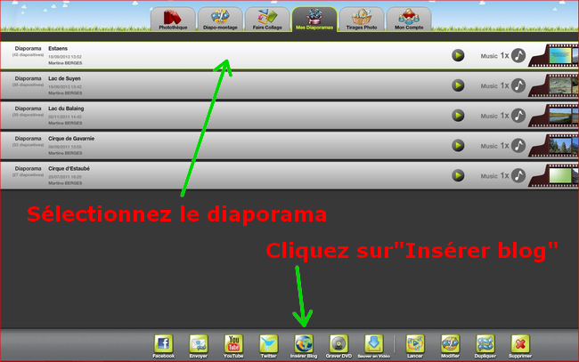 Tuto - Insertion diapo Kizoa 6058826301