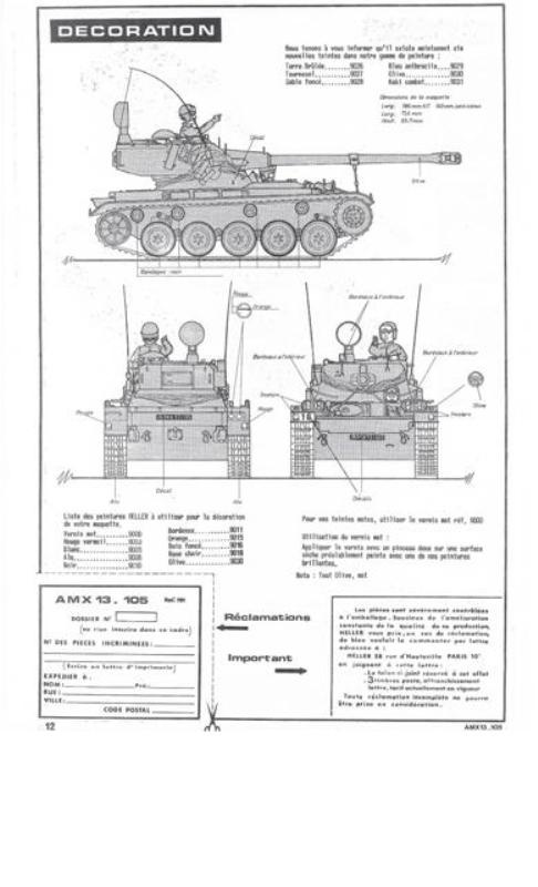  AMX 13 Canon de 105 [ Heller ] 1/35 61756213105012