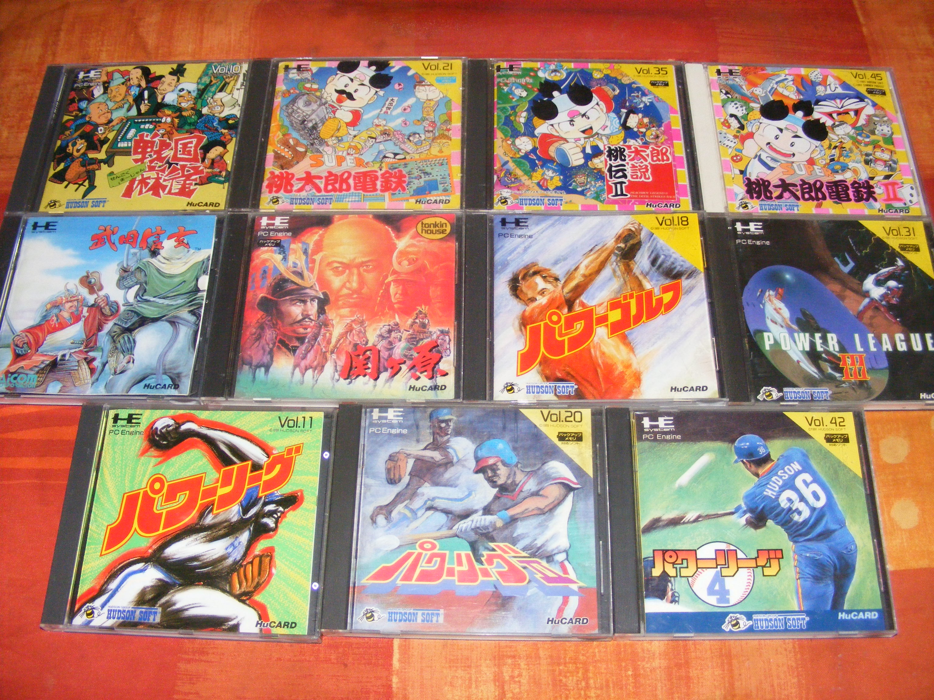 [ESTIM] 11 Jeux pc engine jap 618573pcengine