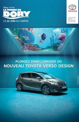 Toyota Partenaire Officiel Du Nouveau Film D'animation Disney.Pixar « Le Monde De Dory » 631442lemondededory1