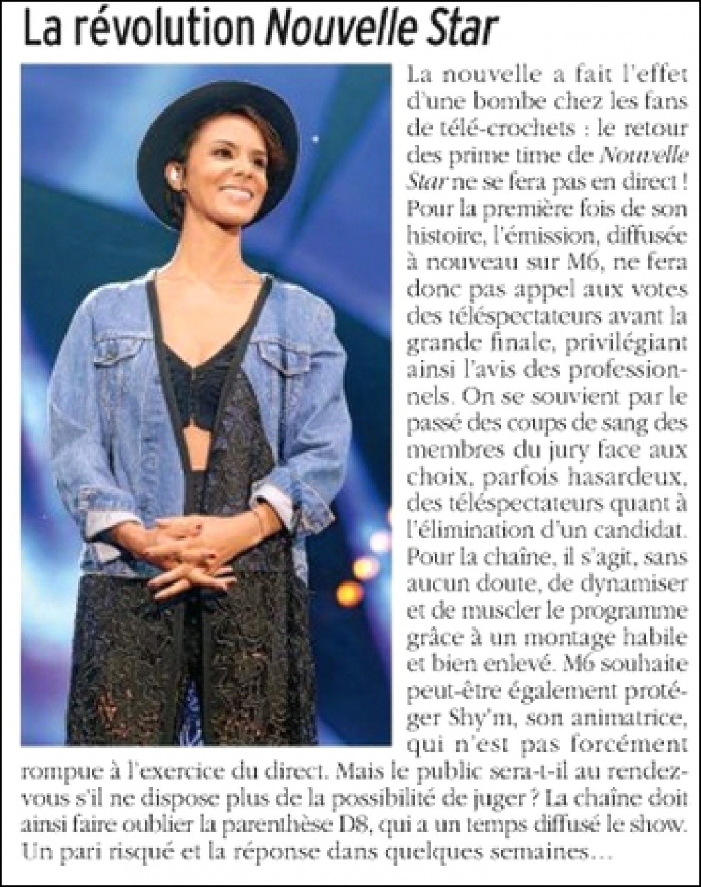 Nouvelle Star (Saison 13) -  Presse 646865nouvellestartele7jours