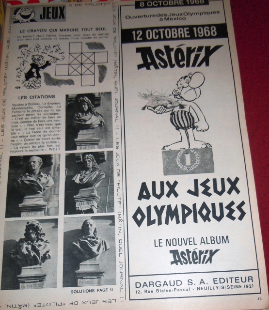 les pubs vintage astérix dans PILOTE 655550937