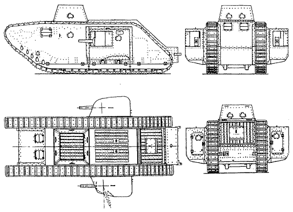 A7V Sturmpanzerwagen  663444A7vu1dessintechXX