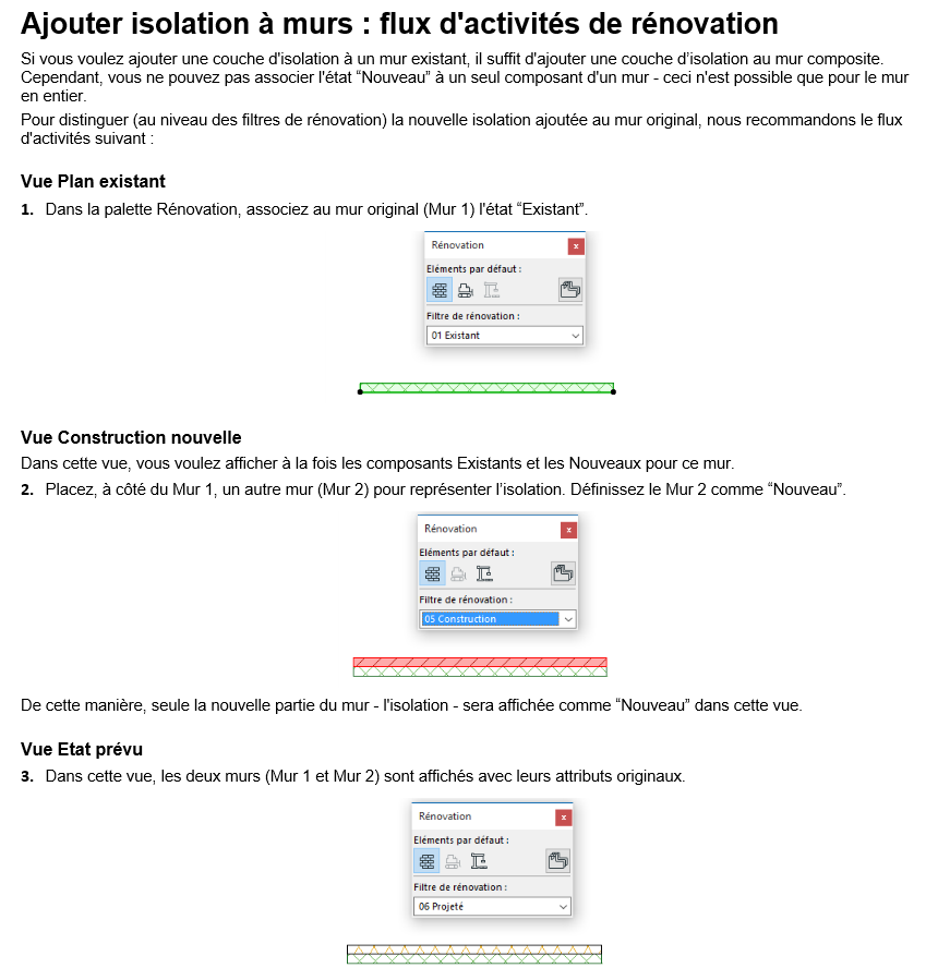 [ARCHICAD] Isolation par l'exterieur et filtre de rénovation.  6704382017030209h1908