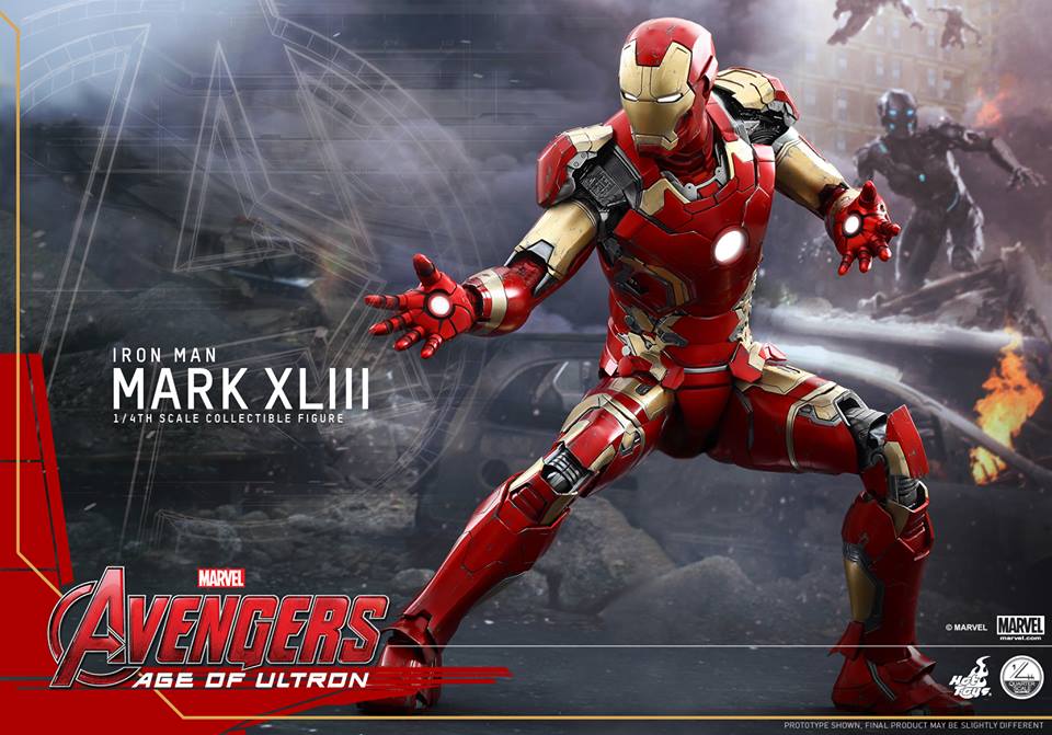 HOT TOYS - Avengers: Age of Ultron - Mark XLIII 1/4th scale 701090116