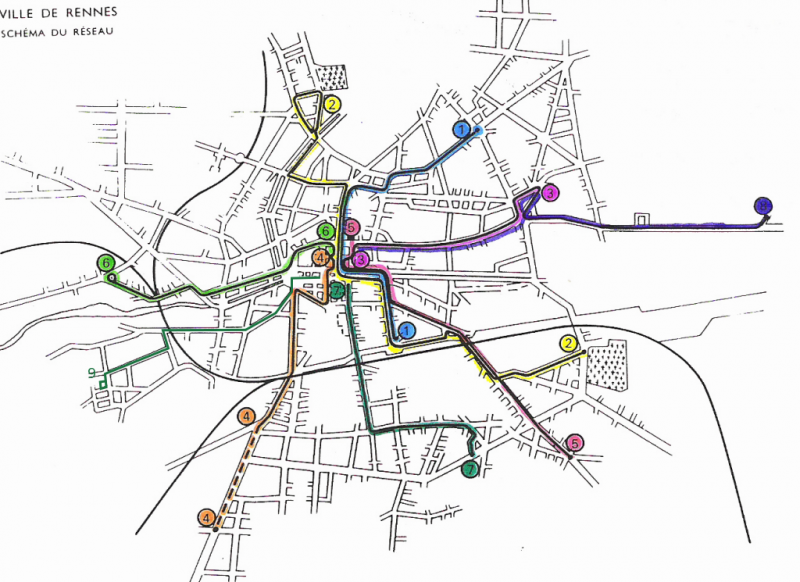 Evolution du réseau rennais depuis 1897 (sa création !) 7115521955