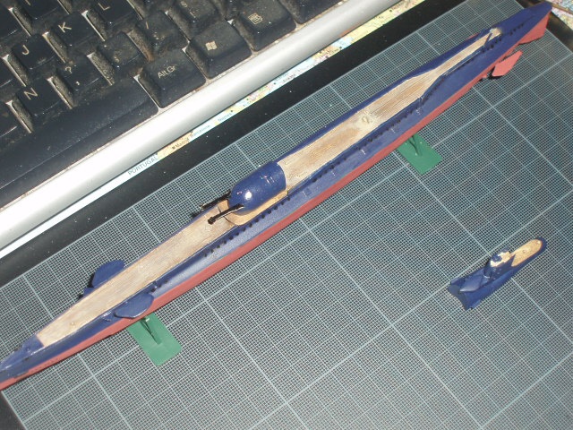 Montage du sous-marin SURCOUF. 722935P6150179