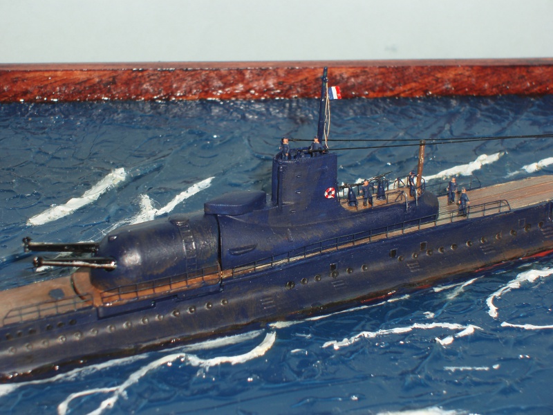 [HELLER] Croiseur sous-marin SURCOUF période 1938, en mer ... 1/400ème Réf 81014 725527dio031