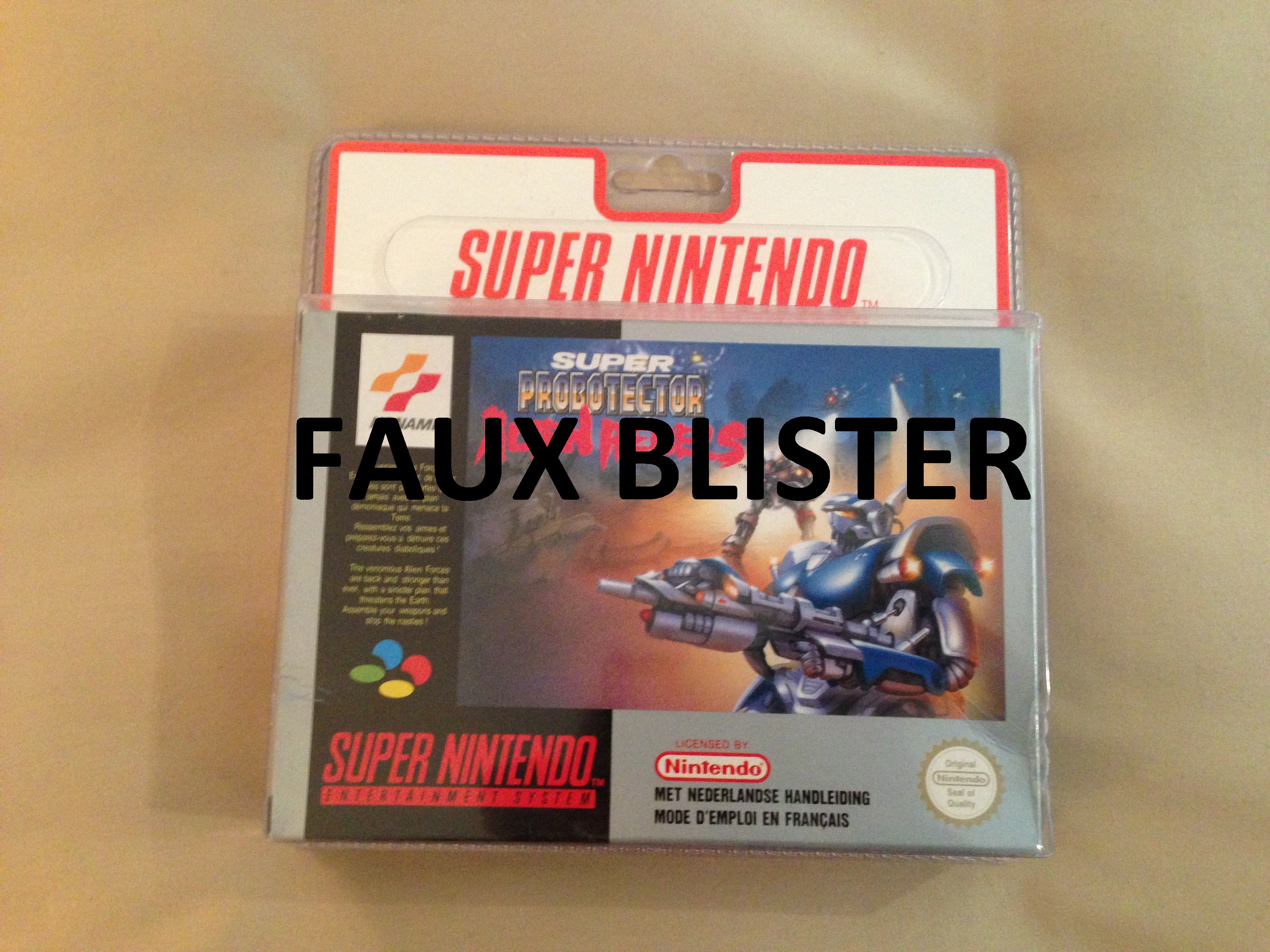 ALERTE A LA VIGILANCE --- FAUX BLISTER SNES 744125IMG04442